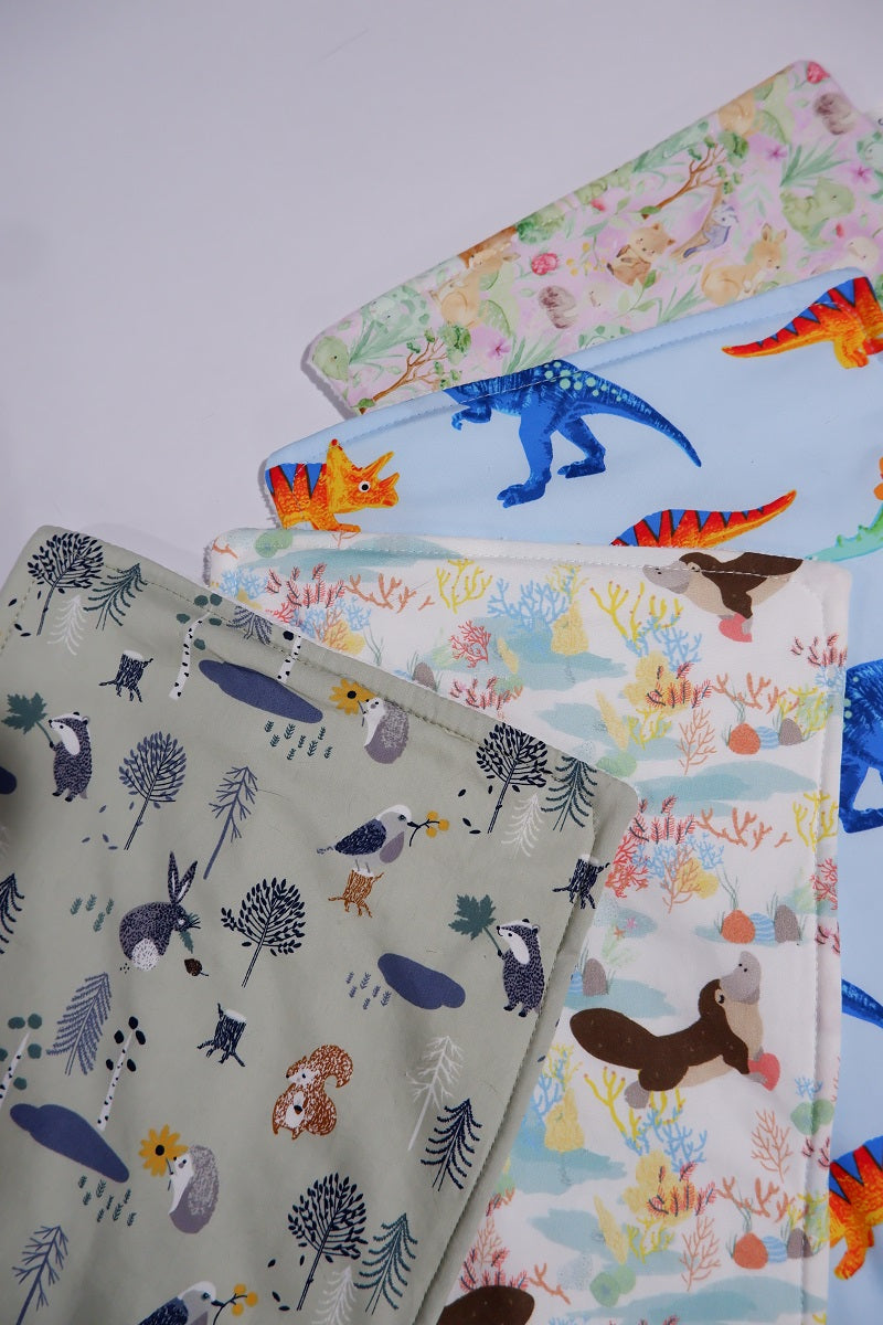 Burp Cloth - Light Dino