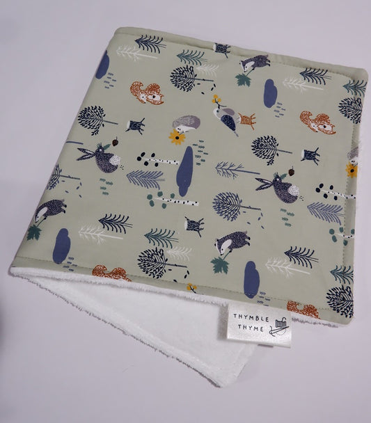 Burp Cloth - Sage Forest