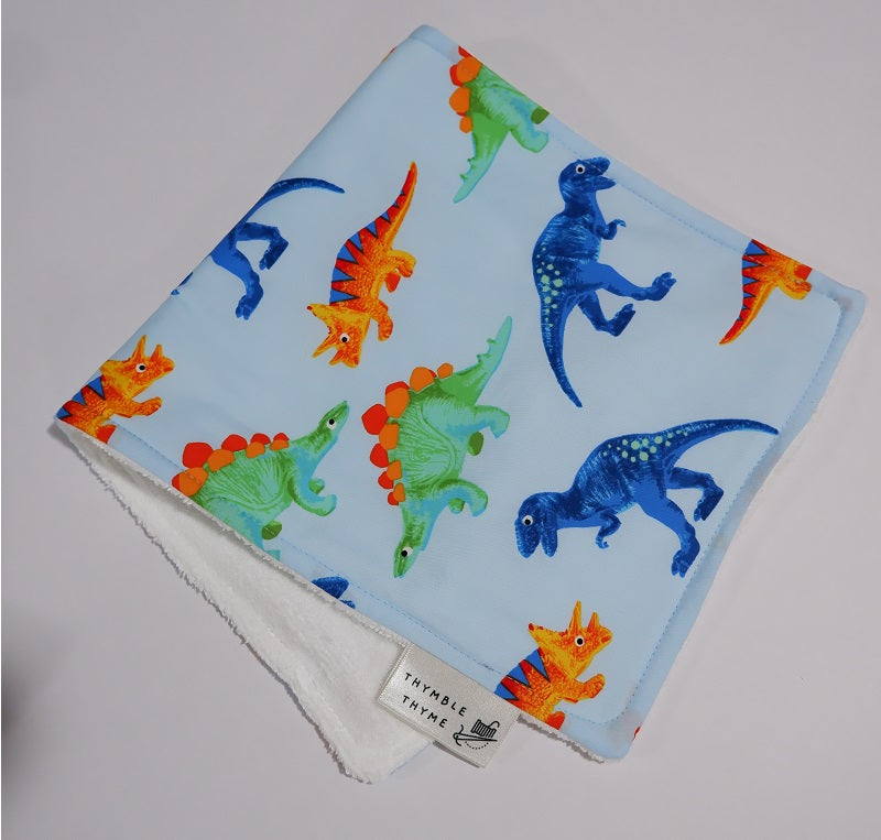 Burp Cloth - Light Dino