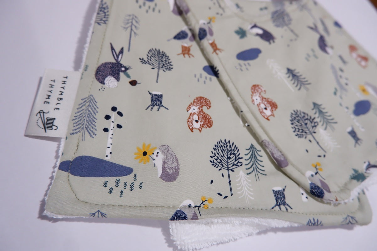 Bib 'n' Burp - Matching Set - Sage Forest