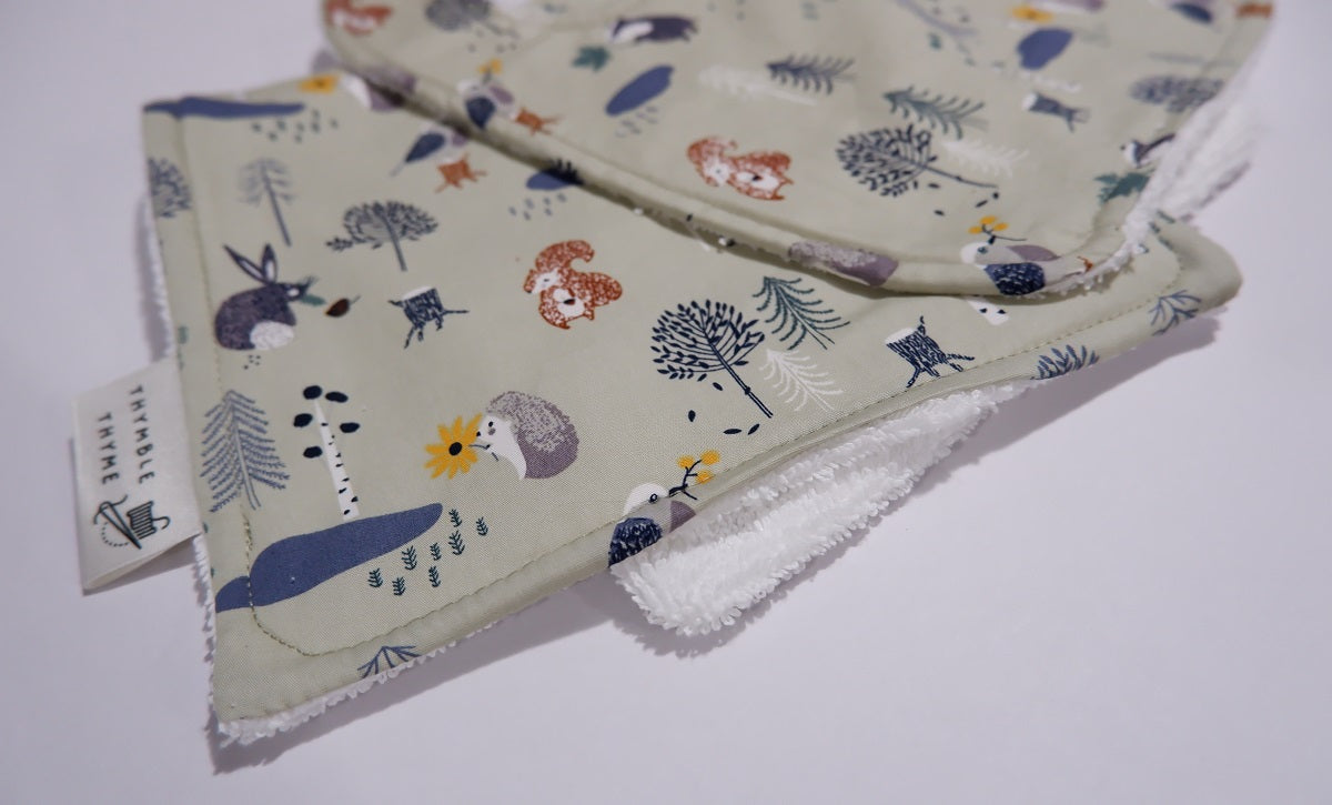 Bib 'n' Burp - Matching Set - Sage Forest